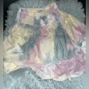 flowly multicolored skirt